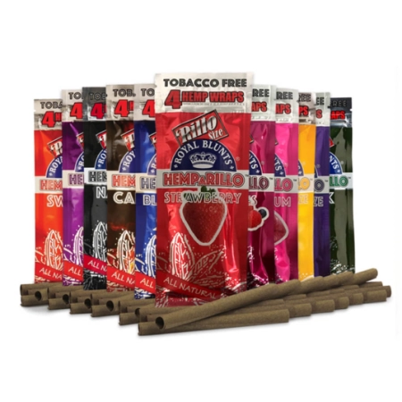 Hemparillo Hemp Wraps Blunts Mix N Roll x4 Blunts