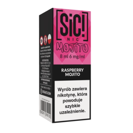 Liquid SIC! NIC 8ml Raspberry Mojito 6mg