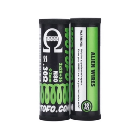 Wotofo Ni80 Alien Prebulit Coil 3*28+36G/0.30ohm