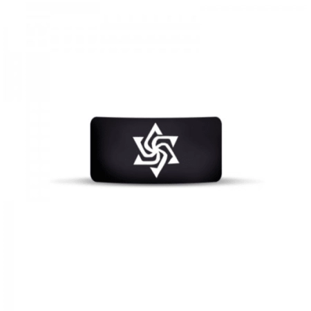 Vape Band Black Star Logo 22 to 26mm