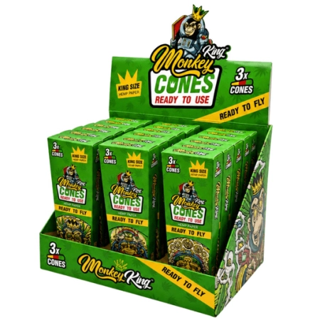 Monkey King KS Flavor Cones Lemon & Lime 24szt