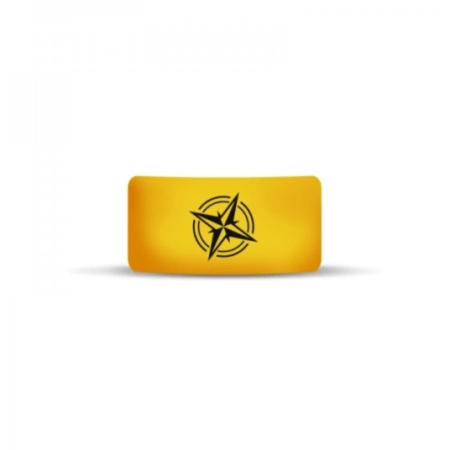 Vape Band Yellow Logo Compass 22 to 26mm