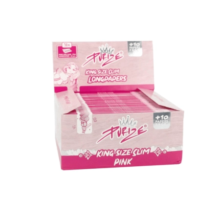 Bibułki Purize Pink KS Slim różowe 50szt