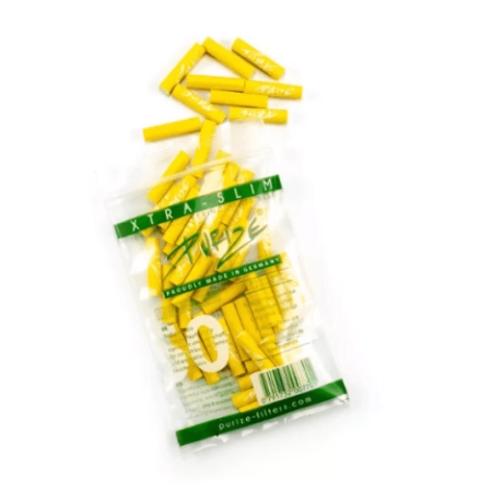 Filtry węglowe Purize XTRA Slim YELLOW 50szt. 6mm