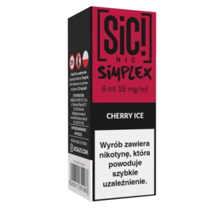 Liquid SIC! NIC 8ml Cherry Ice 18mg