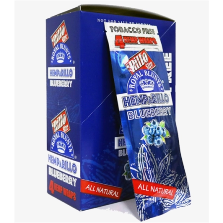 Hemparillo Hemp Wraps Blueberry x4 Blunts 4szt