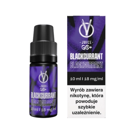 Liquid Vjuice Go+ VBAR 6mg Blackcurrant 10ml