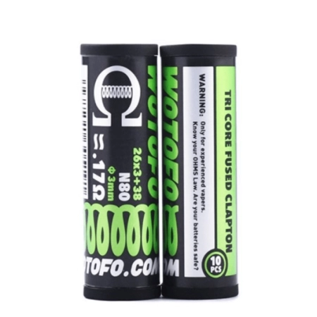 WOTOFO Tri Core Fused Clapton Coils 26*3+38G 10pcs