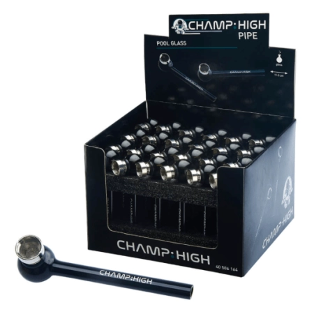 Lufka szklana Champ High Pool Glass Black