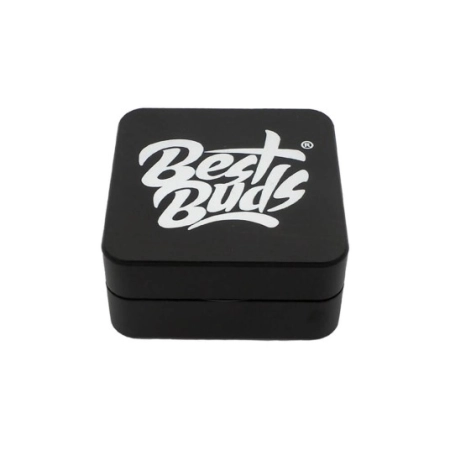Młynek Best Buds Flat Square 2-częściowy - Onyx