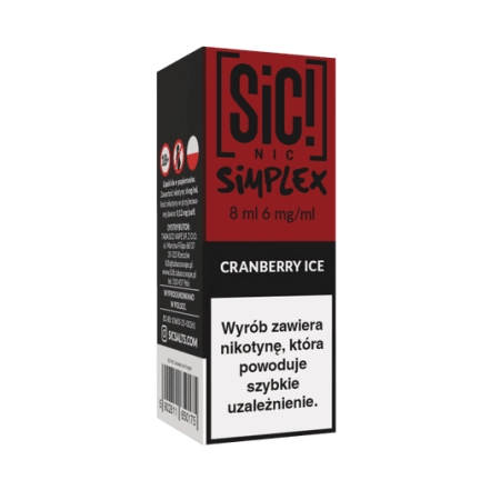 Liquid SIC! NIC 8ml Cranberry Ice 6mg