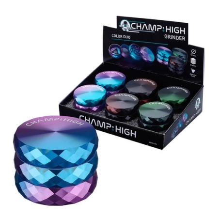 Młynek Champ High Metal 4 częściowy Purple Blue