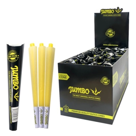 Bletki skręcone Jumbo King Size Black 3pcs 1szt