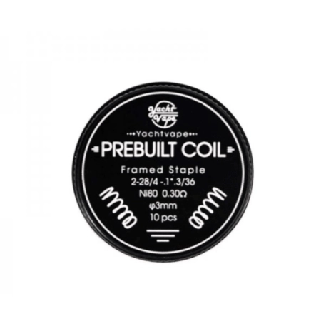 Yachtvape Prebuilt Coil Framed Staple Ni80 0.30