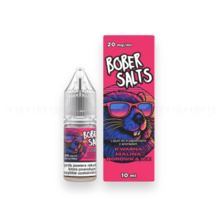 Liquid Bober Salts 10ml - Kwaśna Malina, Borówka