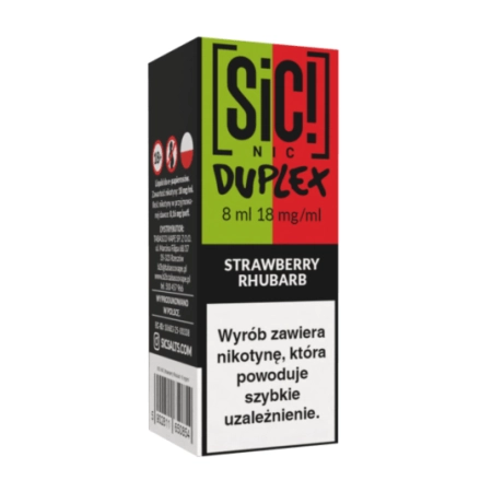 Liquid SIC! NIC 8ml Strawberry Rhubarb 18mg