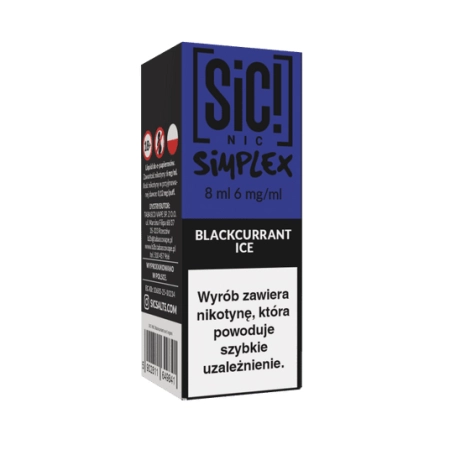 Liquid SIC! NIC 8ml Blackcurrant Ice 6mg