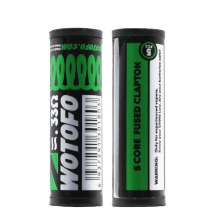 WOTOFO - Ni80 5 Core Fused Clapton 3mm 0.33ohm