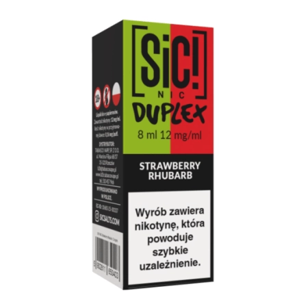Liquid SIC! NIC 8ml Strawberry Rhubarb 12mg