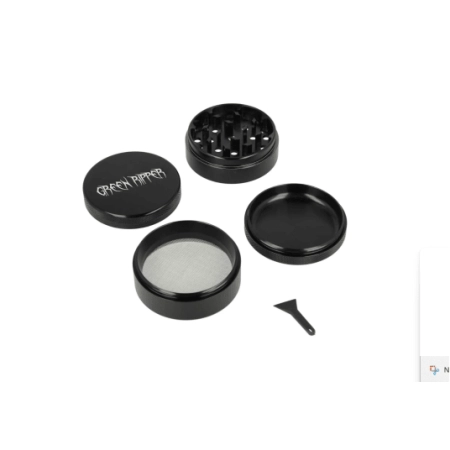 Green Ripper Aluminium 4-częściowy Młynek Black