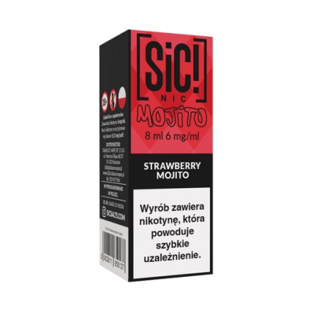 Liquid SIC! NIC 8ml Strawberry Mojito 6mg