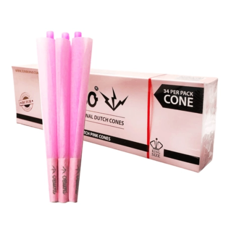 Bletki Skręcone Jumbo Pink Cones Box 34szt
