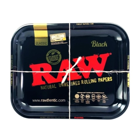 Tacka RAW – Black Large Metal Rolling Tray