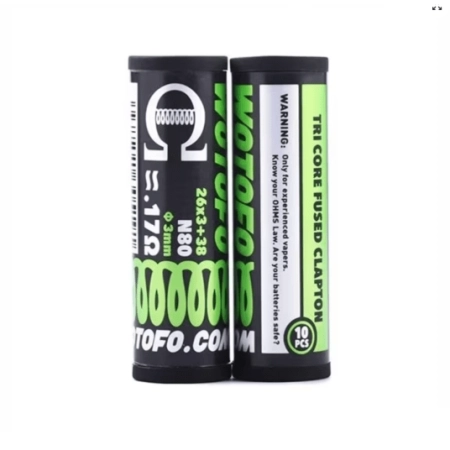 WOTOFO Grzałki Tri Core Fused Clapton 3mm 0.17 Ohm