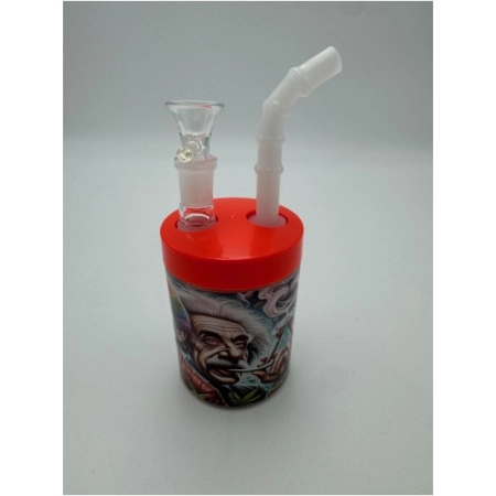Bongo szklane kubek pomarańczowy 16cm