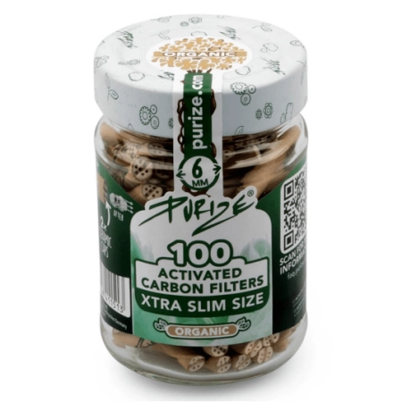 Filtr z węglem aktywnym PURIZE – 100 szt XTRA Slim