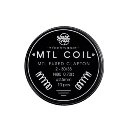 Yachtvape coil Mtl Fused Clapton 2-30/38 Ni80 0.70