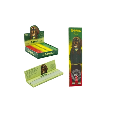 Bletki G-Rollz Reggae KS Slim Zielone 50 szt.