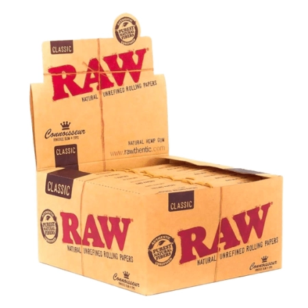 RAW Connoisseur kingsize slim rolling papers+tips