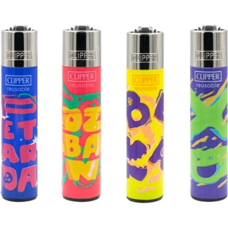 Zapalniczka Clipper Modne Slowa 48szt