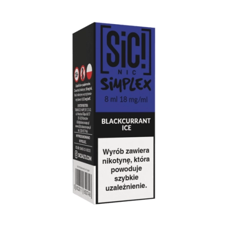 Liquid SIC! NIC 8ml Blackcurrant Ice 18mg