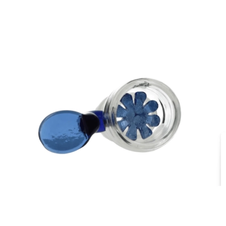 Cybuch do bonga 420VAPE z sitkiem szlif BLUE