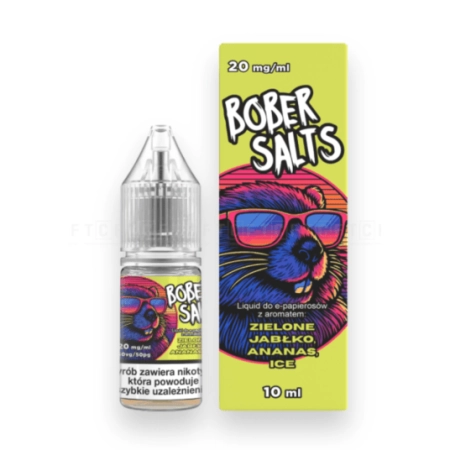 Liquid Bober Salts 10ml - Zielone Jabłko, Ananas,