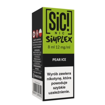 Liquid SIC! NIC 8ml Pear Ice 12mg
