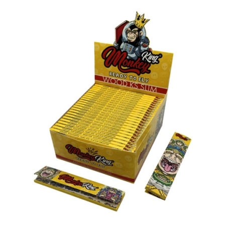Monkey King Wood KS Slim Rolling Paper 1szt