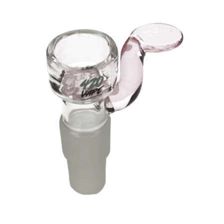 Cybuch do bonga 420VAPE z sitkiem szlif PINK