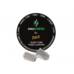 Prebuilt Progress BY Drip IT 4-CORE Fused Clapton - 0.15 Ohm