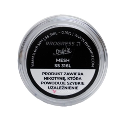 Prebuilt Progress BY Drip IT Mesh SS 316L 4 Sztuki - 0.16 Ohm
