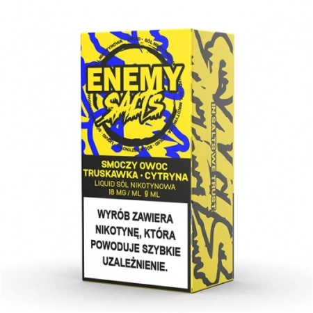 Salt TPD Enemy Salts 18 mg 9 ml - Smoczy Owoc Truskawka Cytryna