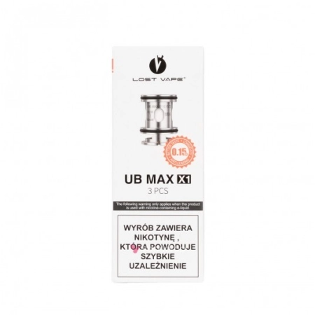 Coil Lost Vape UB Max X1 Mesh - 0.15 Ohm