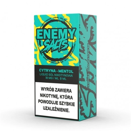 Salt TPD Enemy Salts 18 mg 9 ml - Cytryna Menthol