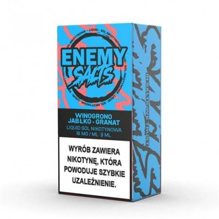 Salt TPD Enemy Salts 18 mg 9 ml - Winogrono Jabłko Granat