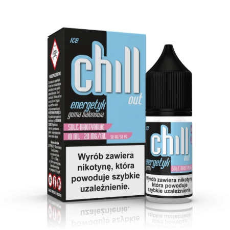 Salt TPD Chill Out 20 mg 10 ml - Energetyk Guma Balonowa Ice