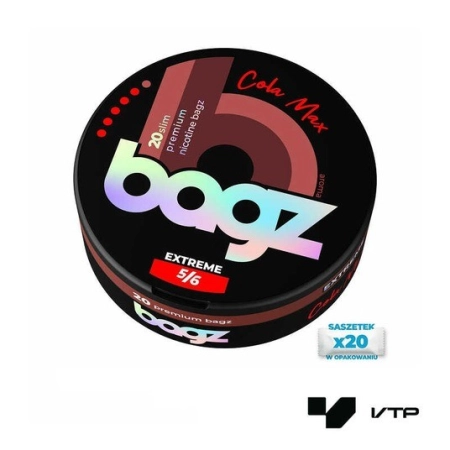 Woreczki nikotynowe BAGZ EXTREME - Cola Max 20mg/g