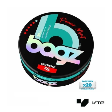 Woreczki nikotynowe BAGZ EXTREME - Power Mint 20mg/g