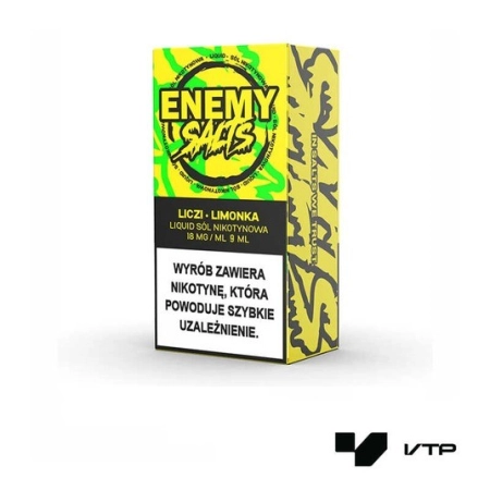 Liquid Enemy Salts - Liczi Limonka 18 mg 9 ml